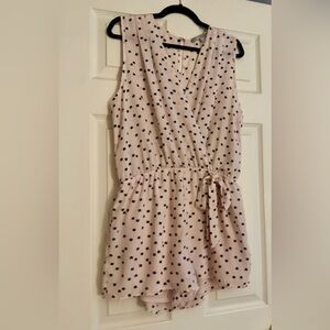 Sweet Rain Pink and Black Cat Print Romper